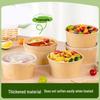 temeiju Disposable Kraft Paper Food Containers with Lids