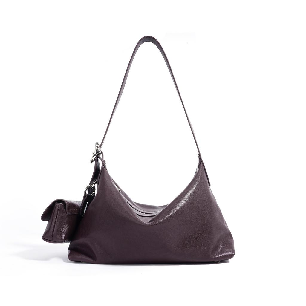 Cowhide Women's Bag Shoulder Crossbody Large Capacity Commuter Bag Women