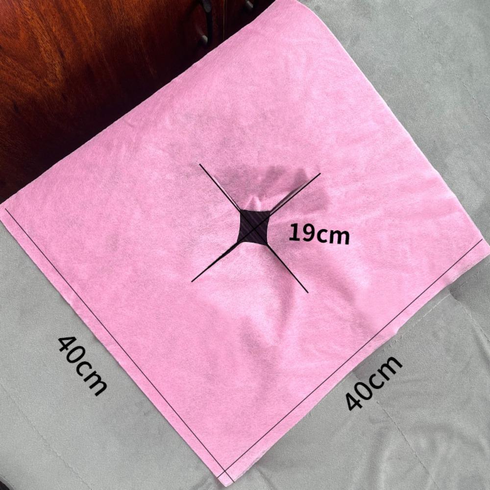 100PCS Non-woven Fabric Disposable Hole Towel Dustproof Massage Bed Hole Cushion  Spa Environment