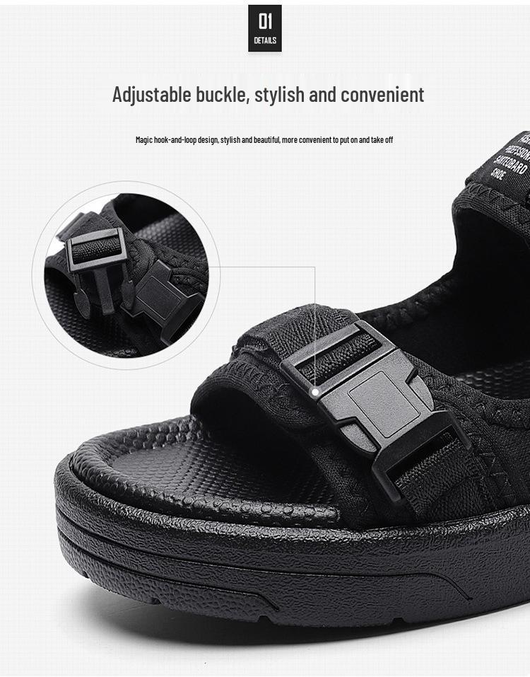 2026 Men's Korean Style Sports Sandals - Summer Outdoor Beach Flip-Flops