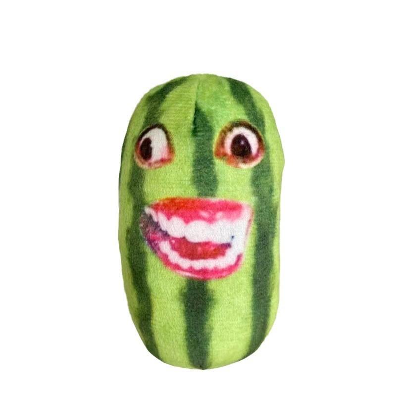 Cute Plush Keychain Watermelon Strip Family Meme Stuffed Toy Tiktok Hot Sale