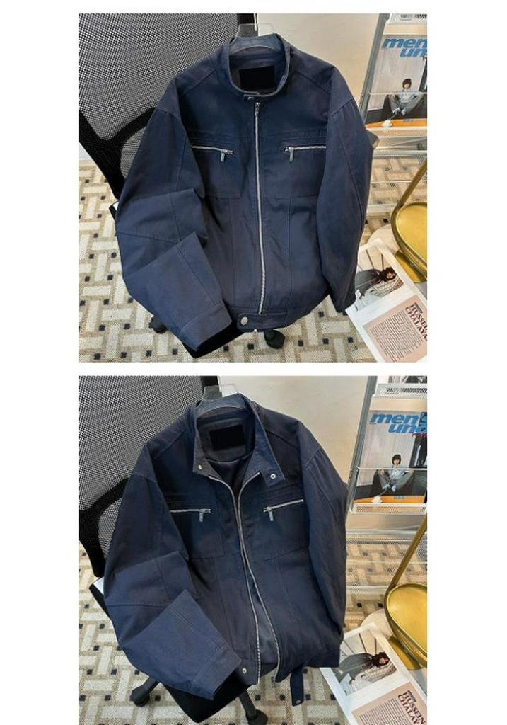 2026 Unisex American Retro Stand Collar Jacket
