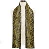 Barry.Wang Jacquard Silk Mens Scarf Floral Paisley Stylish Burgundy Gold Green Red Blue Purple For Male Wedding Business Party