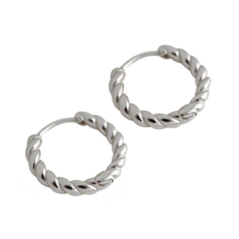 Gold Twisted Hoop Earrings for Women 18K Gold Plated Wedding Party Gift