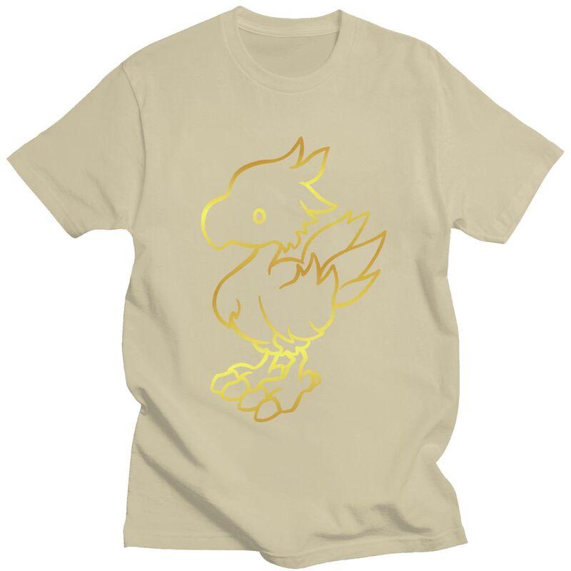Custom Mens Final Fantasy Chocobo T Shirt Short Sleeve Cotton Tshirt Classic Tshirt Casual Tee Clothes