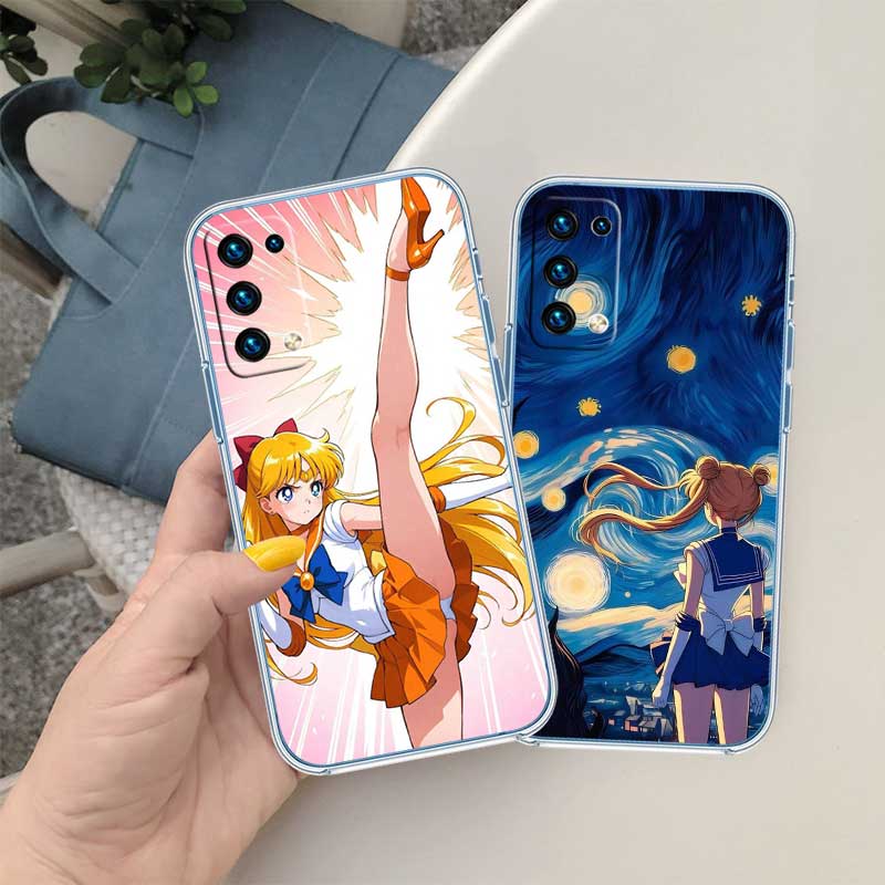 RE50 S-Sailors M-Moons Transparente Handyhülle für Motorola Moto G7 G8 G9 G84 G85 G73 G24 G15 Z2 Play Power Plus