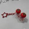 Fruit Keycap Stress Relief Clicker Keychain Mini Vegetable Pendant Keyboard Button Keyring Decompress Fingertip Keyring