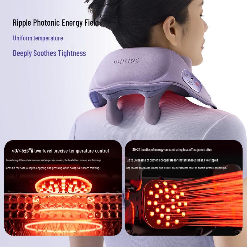 Philips Lightweight Neck and Shoulder Massager PPM5206N CN plug (adapter included)