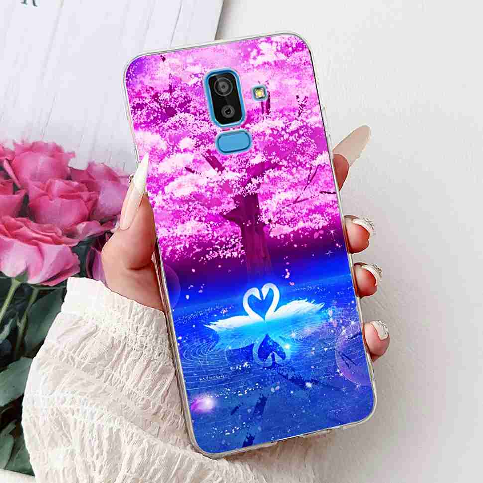 For Samsung Galaxy J8 2018 6.0" Case Summer Fresh Lemon Daisy Soft Silicone TPU Cover For Samsung J8 J8 2018 Protective Shell