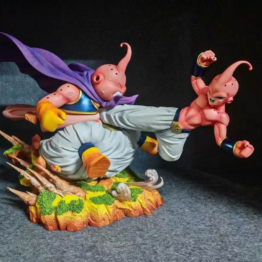 Anime Dragon Ball Dual Majin Buu Battle Action Figures Pvc Figurine Desktop Decoration Collection Model Toy Gift For Anime Fans