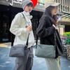 Lightweight Nylon Multi-Layer Shoulder Bag Commuter Crossbody Bag