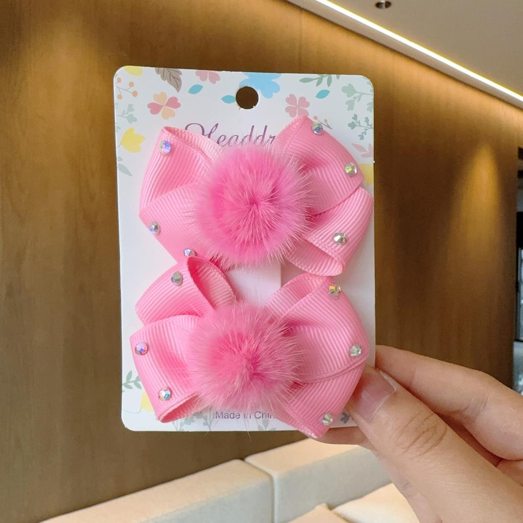 2 Stück/Los Baby Einfarbige Haarschleifen Haarspangen Schleife Haarspange für Mädchen Cheer Schleife Haarklammern Kinder Kopfschmuck Haarschmuck