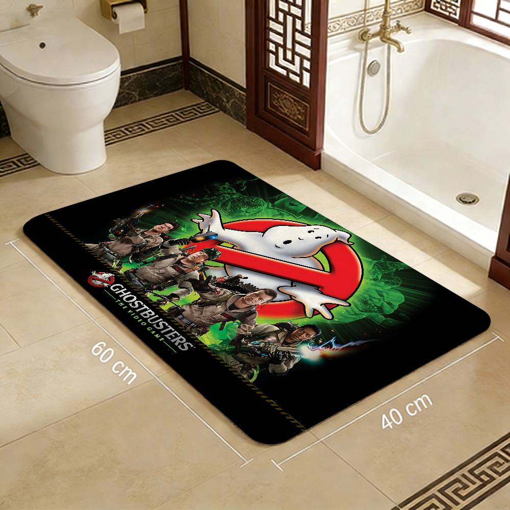 Movie-G-Ghostbusters Floor Carpet Anti-slip Absorb Water Long Strip Cushion Bedroon Mat Welcome Rug