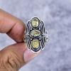 Citrine Gemstone Handmade 925 Sterling Silver Jewelry Ring Size 9 M-2673