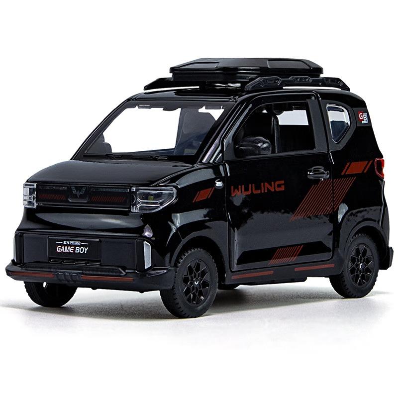 

1/24 WuLing MINI EV GAME BOY литые игрушечные машинки и транспортные средства модель автомобиля звук и свет инерционные машинки игрушки для детей подарки белый
