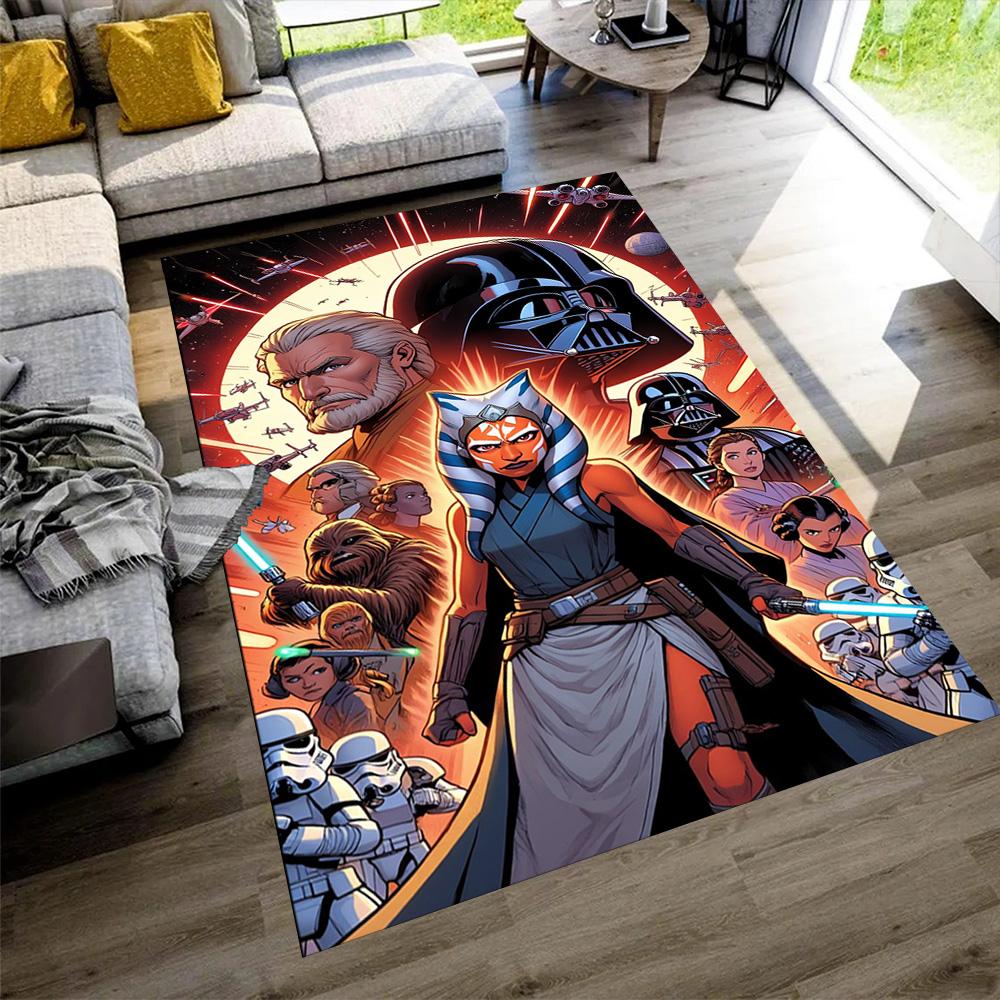 Star Wars Floor Rug Office Rug Perfect for Entryway Living Rooms Bedrooms Dining Room Anti-slip Rug Anime Office Decor