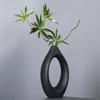 Light Luxury Nordic Black And White Elegant Ceramic Vase Modern Fashion Home Soft Decoration Model Room Desktop Flower Ornament