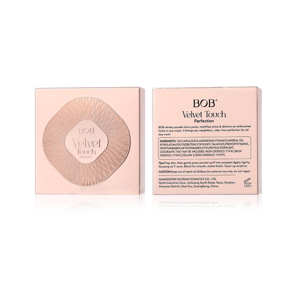 Bob Velvet Matte Concealer & Setting Powder - Long-lasting, Oil Control, No Caking, Dual Layer