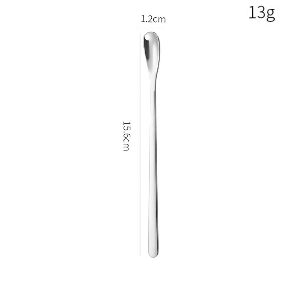 Stainless Steel Dessert Spoon Long Handle Stirring Rod Hot Sale Stirring Spoon  Stirring Coffee