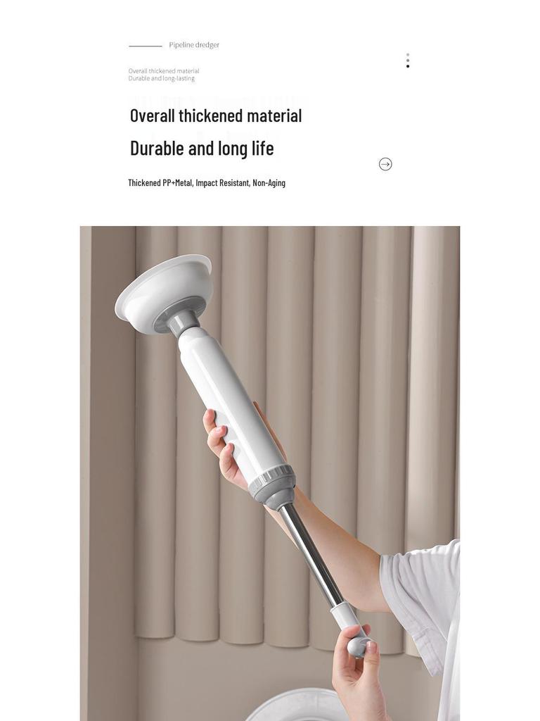 High-Pressure Toilet and Sewer Unblocker – Efficient Plunger for Household and Kitchen Blockages