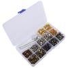 363Pcs Leather Rivets Set 2 Cap Brass DIY HandMade Crafts Accessories with Tools