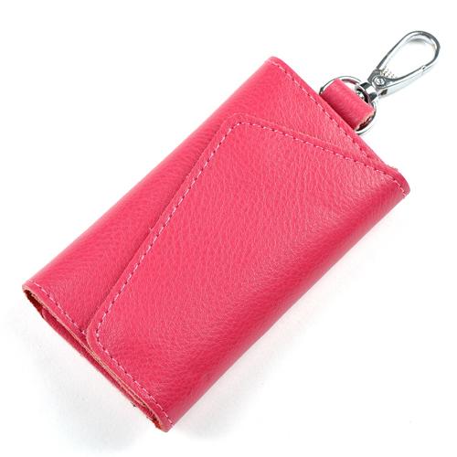 

Real Leather Key Holder Men Women Keychain Organizer Waist Hanging Pouch Mini Purse Card Bag IC Card Wallet Housekeeper Key Case