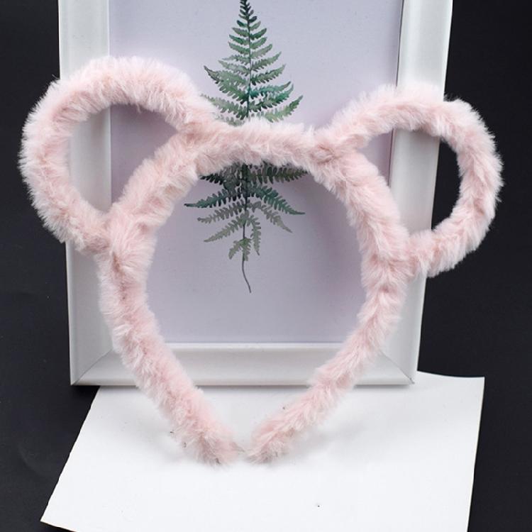 Bear Ear Shape Hair Hoop Bear Ear Plush Headband for Women Halloween Party Cosplay Adding a Funny Touch