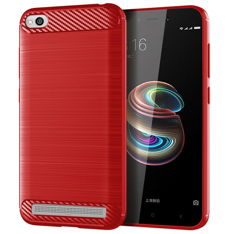 

Противоударный силиконовый чехол для xiaomi redmi 5a Чехол из матового углеродного волокна для Redmi 5A redmi5a Мягкая задняя крышка Coque Fundas Redmi 5A