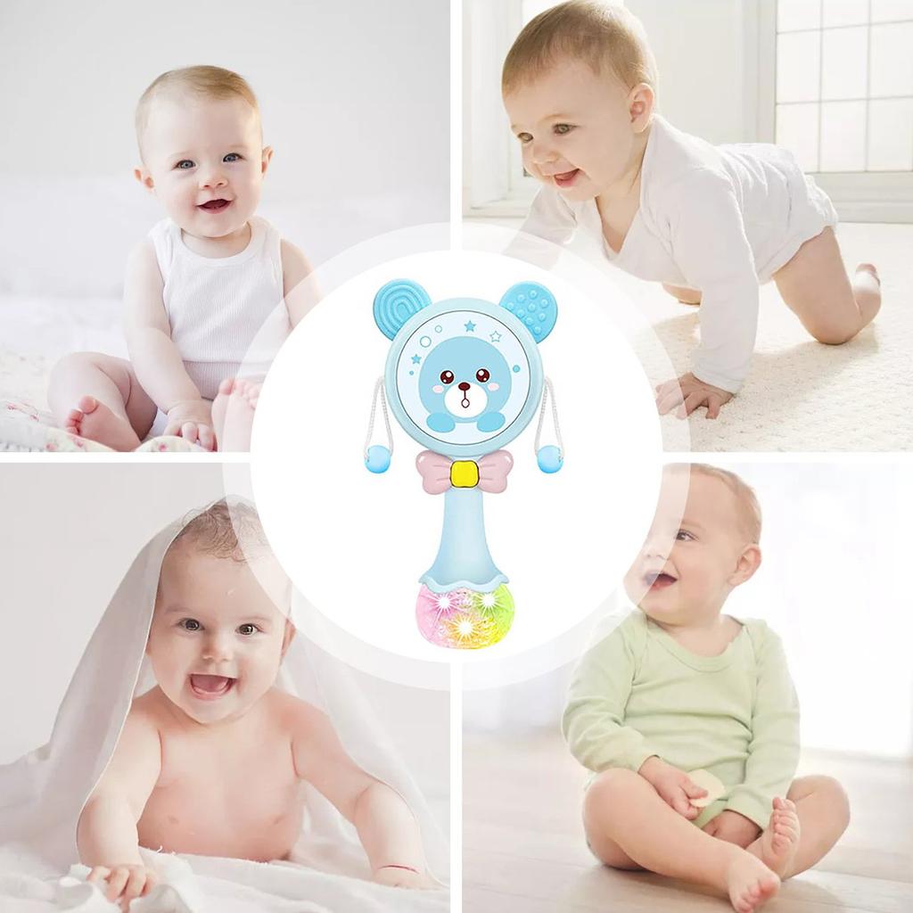 Buy DWTD Rattle Toy Drum For Infant Shaker Toy Musical Light Up Rattles ...