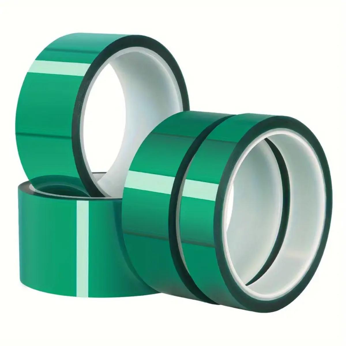 

33M PET Green High Temperature Tape Anti Static Heat Resistant Tape for Electroplating Spray Protection Insulation Adhesive Tape 10mm&33M