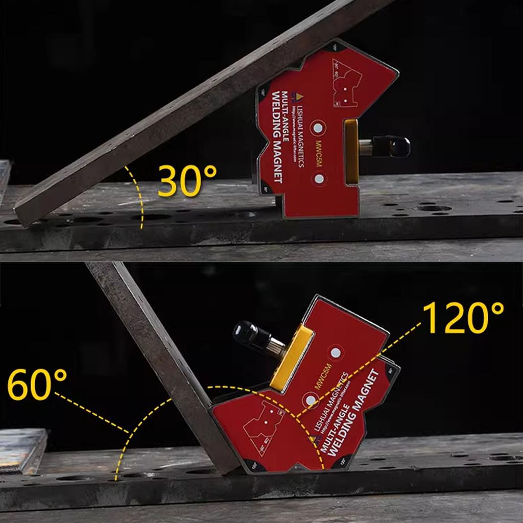 60° / 90°/ 120° Magnetic Welding Positioner, Multi-angle Strong Magnetic Fixing Auxiliary Welding Tool