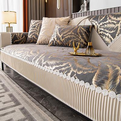 Luxury Europe Sofa Cover Seat Cushion Non-slip Plush Jacquard Couch Cover Sofa Towel Modern Leather Universal Sofa Protection