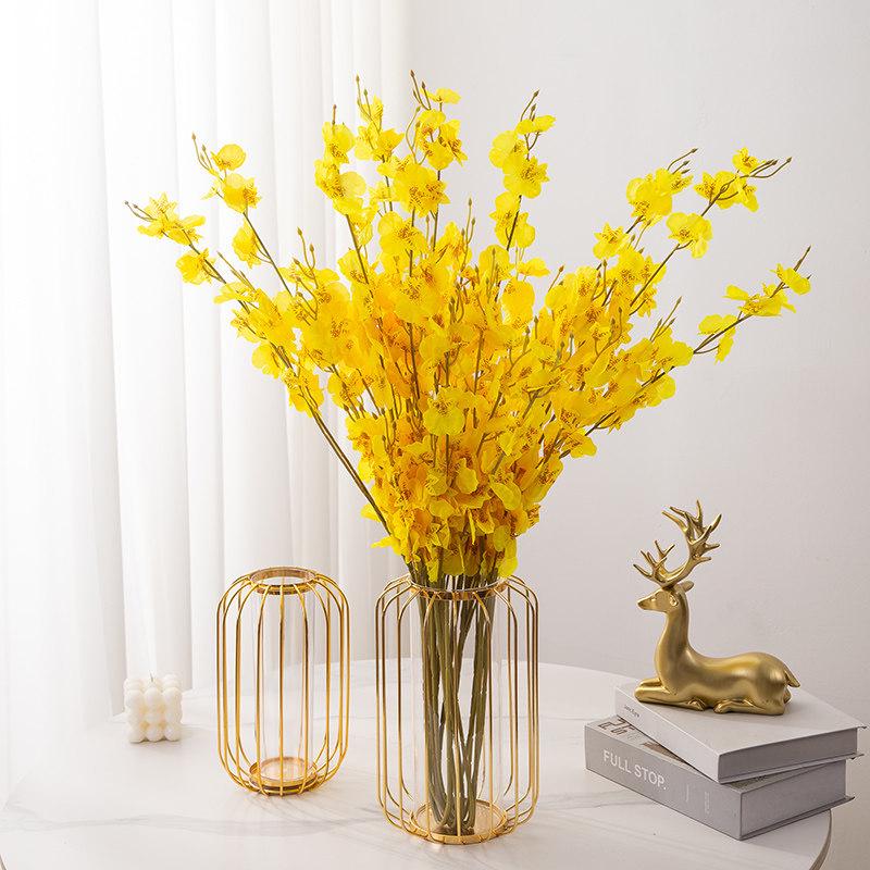 Dancing Orchid High-Quality Artificial Floral Arrangement for Living Room and Dining Table Decoration