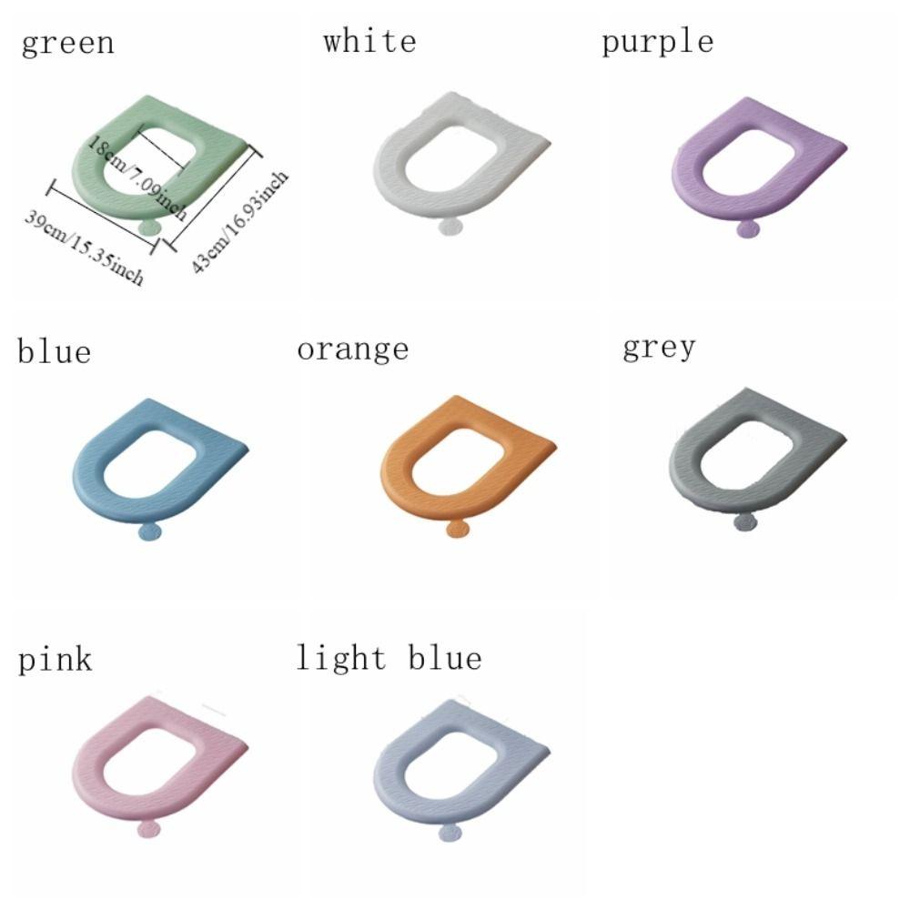Washable Toilet Seat Cover Waterpoof Toilet Sticky Seat Pad WC Mat Toilet Cushion  Four Season