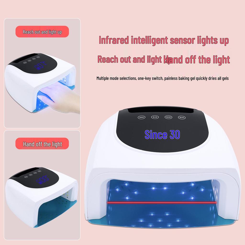 High Power 96W Rechargeable UV LED Nail Curing Lamp
