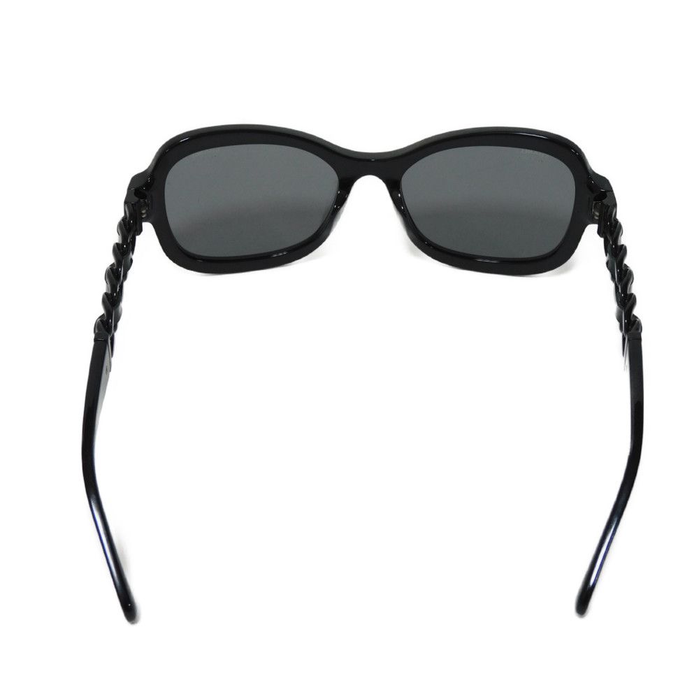Used 10097 Square Shape Butterfly 5465-QA c.888/T8 7968 Polarized Patent Leather Chain COCO Mark Black Women's from