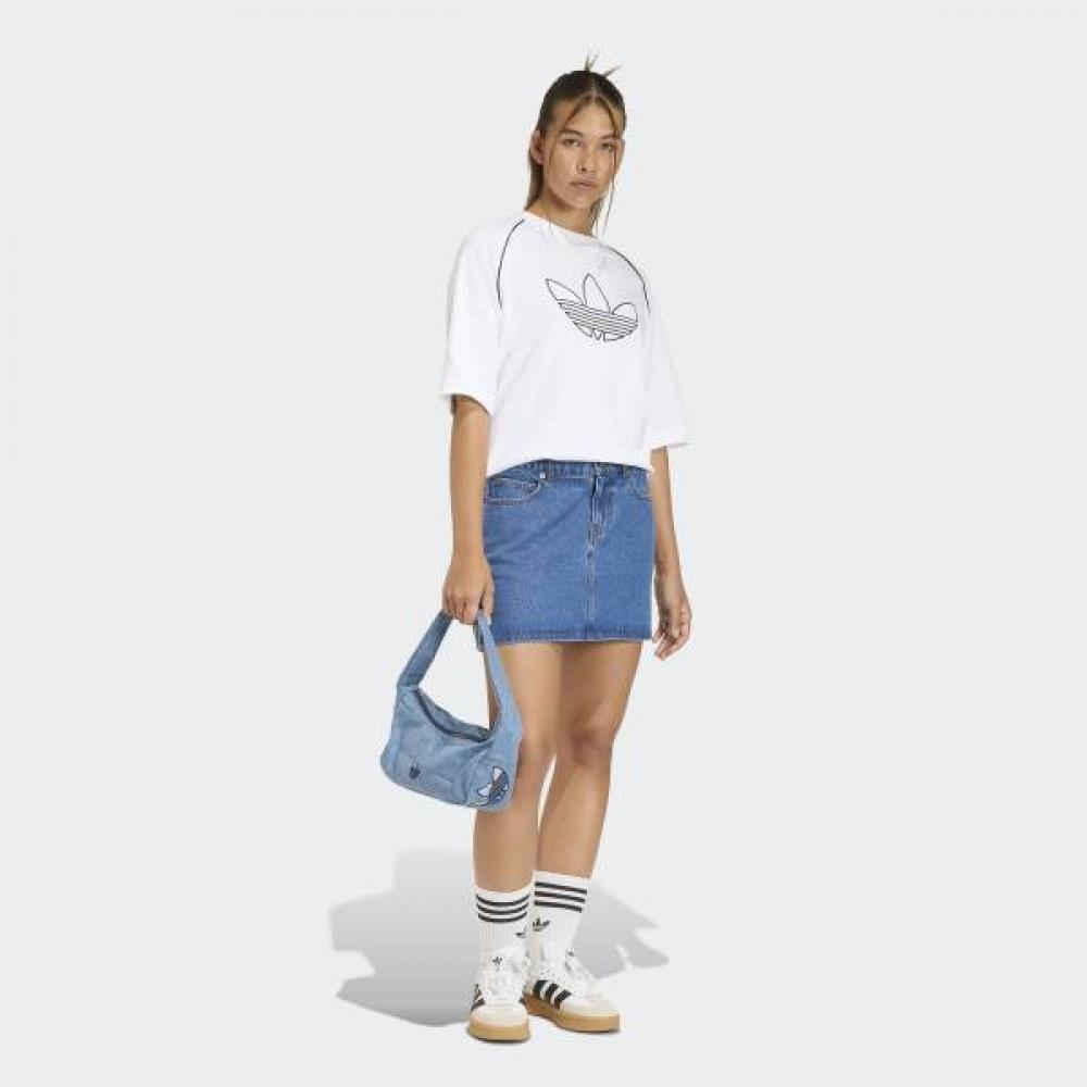 Adidas 3 Stripe Denim Skirt Kd2901