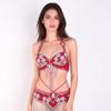 Handmade Beaded Belly Dance Costume Set - Bra & Waistband for Stage or Nightclub