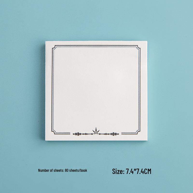 Kraft Paper Tearable Memo Pad - Reusable Grid Student Sticky Notes