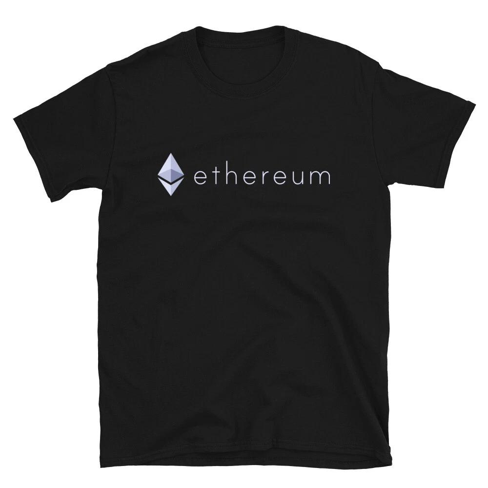 ETH Logo T- Shirt ETH crypto trader investor graphic tee M