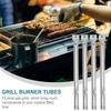 4 Pcs Burner Replacement Tube BBQ Grill Grilling Accessories Stainless Steel Gas Tubes Accessory Supplies Part
