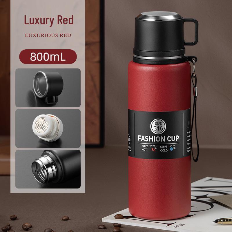 Portable Large-Capacity Double-Wall Insulated Stainless Steel Water Cup