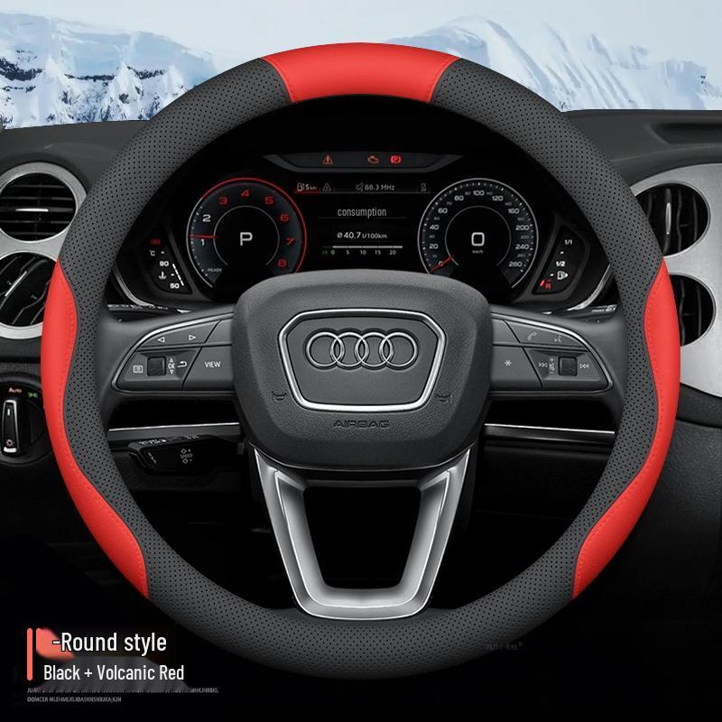 BMW X1 2025 Steering Wheel Cover, All-Season, Sweat-Absorbent, Non-Slip