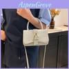 Small Square Bag Pu Leather With Stitching For Casual Daily Use