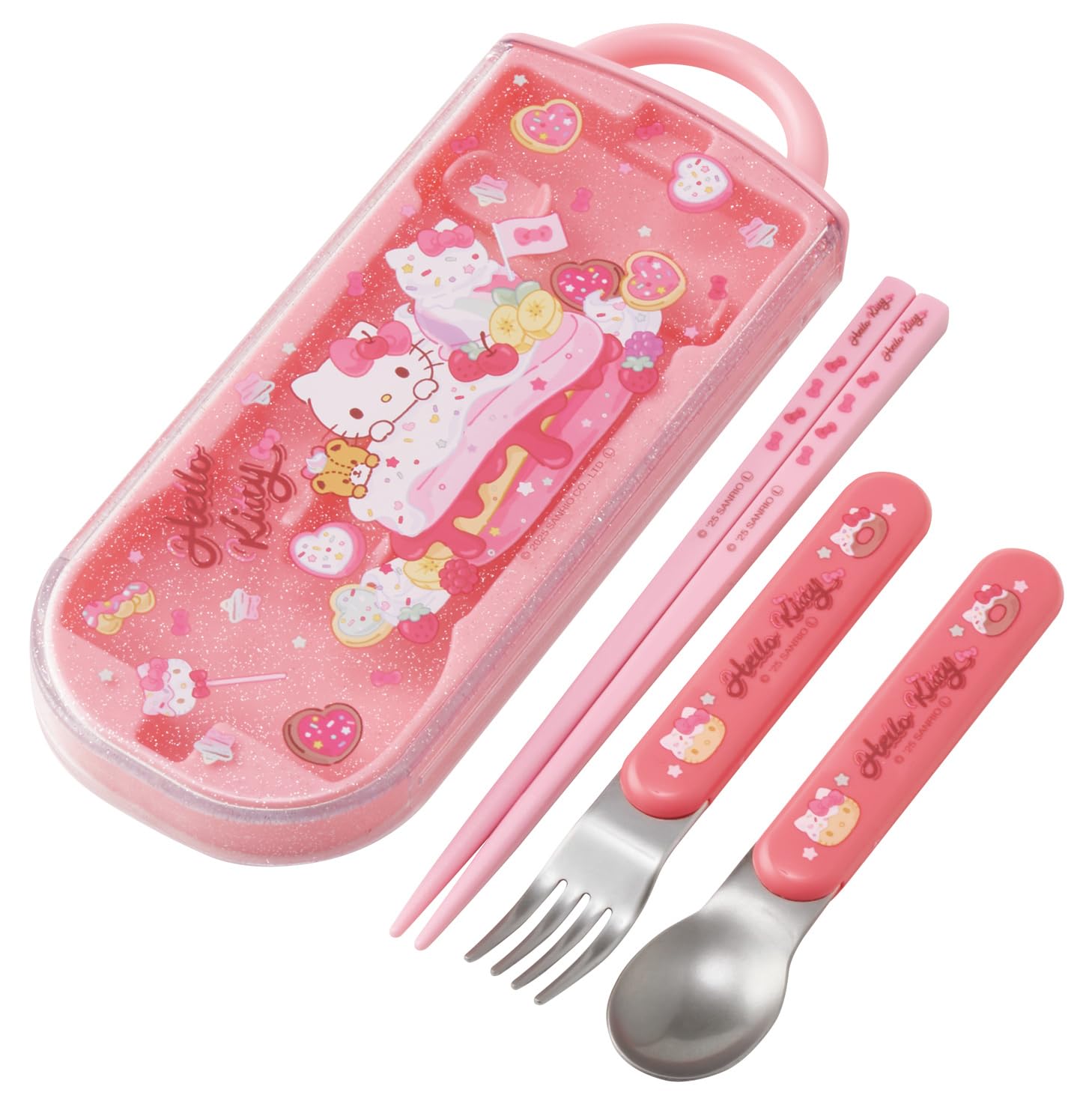 

Skater Bento Chopsticks Trio Set with Sanrio Hello Kitty Fancy Snacks for Children s (Chopsticks, Spoon, Fork, 16.5cm) Design, & Sweets, Girls,