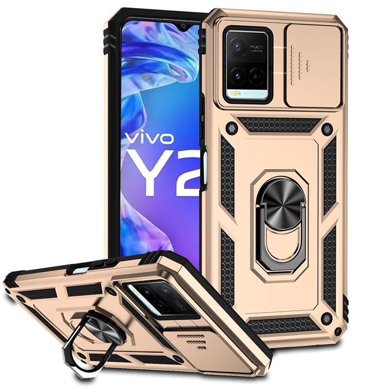 Suitable for the new Vivo Y21 sergeant ring anti-drop mobile phone case vivo Y20 window push two-in-one protective case