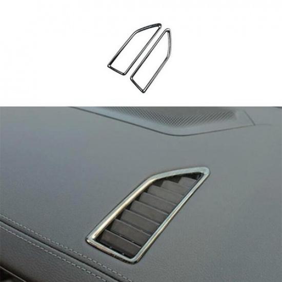 For Ford Ranger Black 2015- Dashboard Upper Air Outlet Vent Trim Titanium