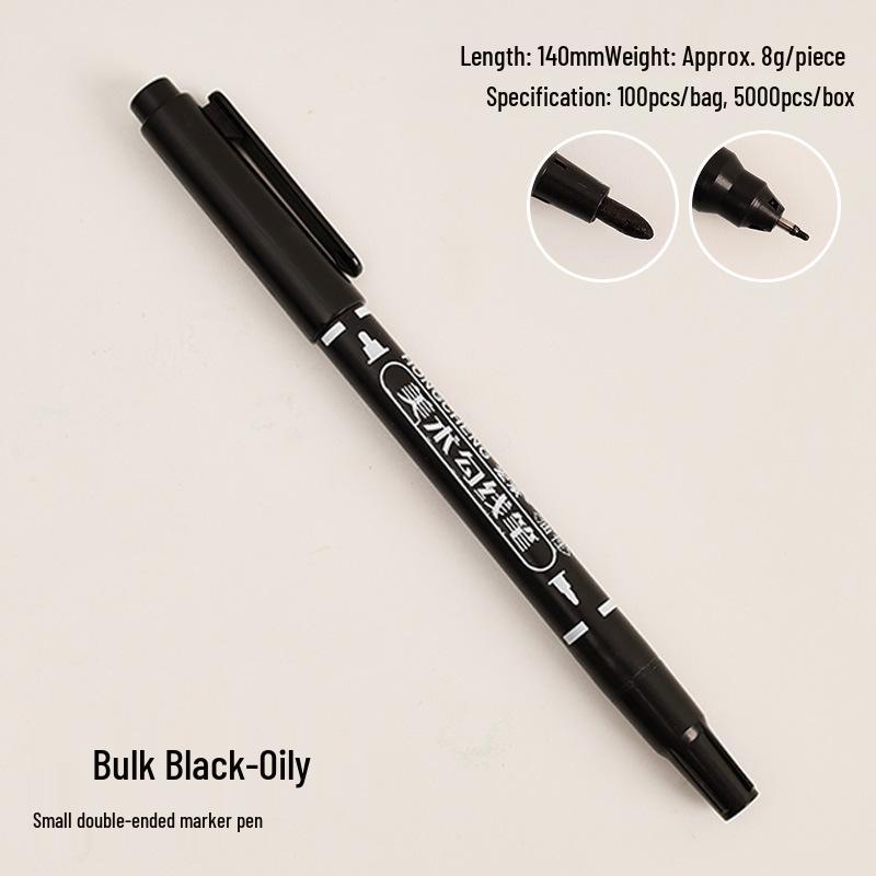 Creative Double-Ended Oil-Based Quick-Drying Art Marker Pen Set