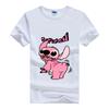 Disney Kawaii Lilo Stitch Print Hippie Cheap T-Shirt Summer Loose White Cute Stitch Ladies Tops Harajuku Men Tees Women Blouses