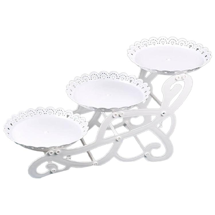 3 Tiered Serving Stand Serving Tray for Parties Cupcakes Fruit Dessert Platter